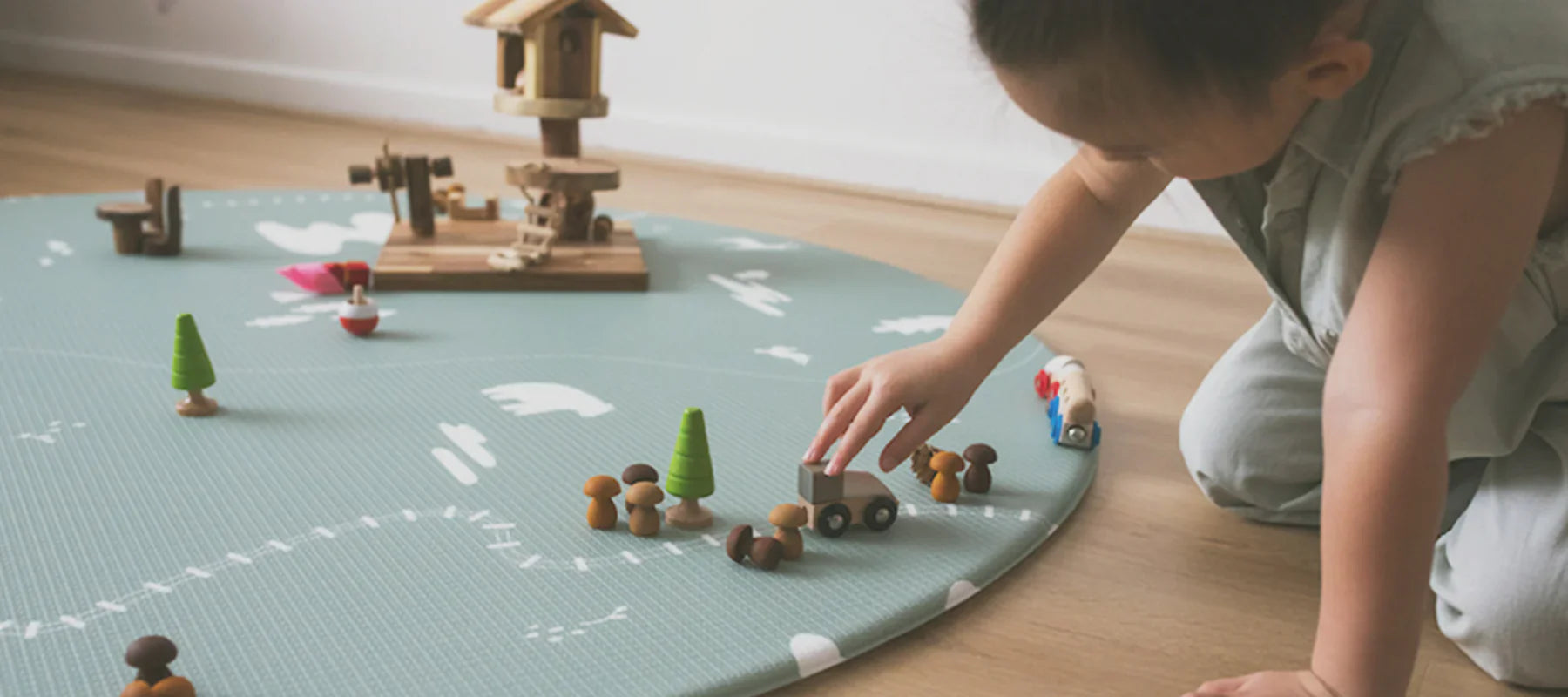 Round Baby Play Mat (1.4m Diameter)