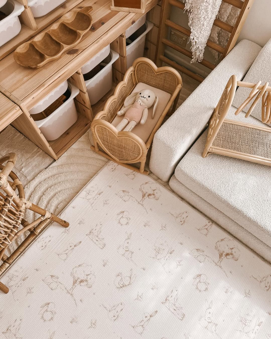 Little Wiwa non-toxic play mat in a modern Singapore living room